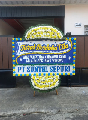 Papan Bunga Duka di Girikerto